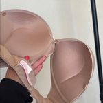 Victoria's Secret  Bombshell Plunge 34DD Bra‎ Nude Tan Convertible Strapless Photo 4
