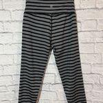 Athleta  Striped Black and White Capris, Medium Photo 2