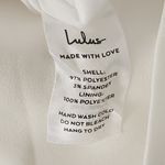 Lulus  Ivory Long Sleeve Mini Cocktail Dress with Back Bow Detail Size Medium Photo 7