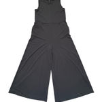 Banana Republic Black Sleeveless Wide Leg Knit Jumpsuit Palazzo Pockets Size 4 Photo 0
