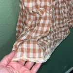 Rhodes California Vintage Gingham Checkered Pink Skirt Size M Photo 2