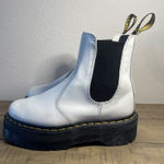 Dr. Martens 2976 Quad Platform White Leather Chelsea Boots US Ladies 5 Photo 0