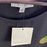 Marc New York Rhinestone Pineapple Blouse Black Large Sleeveless Popover NWT Photo 10