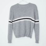Brandy Melville Wool Cashmere Blend Long Sleeve Gray Striped Sweater Photo 7