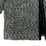 EXPRESS NEW $128 White Black Tweed Jacket Blazer Cropped 3/4 Sleeve Women’s 10 Photo 4