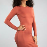 Buffbunny  Fall in Love Bodycon Dress Cinnamon Size Large Ultra Stretchy Classic Photo 0