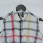 Rough Rider  M Western Cowgirl Cotton Primary Colored Plaid Sleeveless Top Photo 4