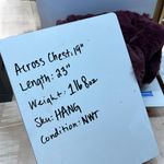 Nicole Miller Reversible Quilted Faux Fur Vest Wine Size Medium NWT Photo 9