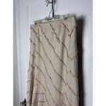 Vintage Lena Gabrielle Pirate Fringe Maxi Skirt Womens 12 Beige Indie Sleaze Y2K Tan Photo 2