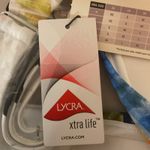 CALIA Women's Twisted Bandeau Bikini Top & Wide Banded HR Bottoms Set Size M NWT Blue Size M Photo 13