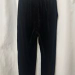 ZARA Black Velvet Joggers Photo 5