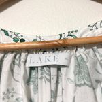 LAKE The Brunch Dress in Meadow Vines Floral White Midi Dress Size XL Green Photo 2