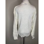 Vintage Cream Mock Neck Cable Knit Sweater Size Medium Photo 1