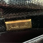 Judith Leiber vintage embroidered Suede evening mini bag with tassles, black Photo 3