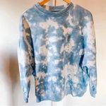 Gap New Maternity Blue Tie Dye Crewneck Sweatshirt Size M Photo 0