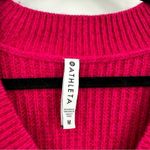 Athleta | Shasta Oversized Wool Knit Sweater In Dark Pink Size Medium Photo 5