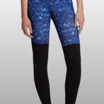 Alo Yoga Alo Goddess Ribbed Leg Warmer Legging Blue Kaleidoscope Black Sz XXS Yoga Pants Photo 0