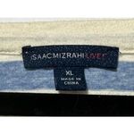 Isaac Mizrahi  Live! blue striped shirt size XL‎ Photo 1