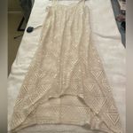 Xhilaration Long Sheer Swim Coverup Womens Sz XL Cream EUC Photo 1