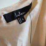 Lulus NWT‎  Inspire Romance Champagne Satin Cowl Neck Lace-Up Maxi Dress Small Photo 10