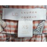 LC Lauren Conrad  Floral Blouse Square‎ Neck Long Sleeve Top XS Photo 3