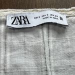 ZARA  Floral Embroidered Mini Dress Women's Size Small Neutral Cotton Lightweight Photo 6