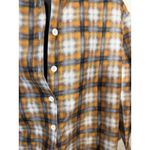 Orange Black Plaid Button Photo 1