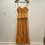 MISA Los Angeles NWOT  Rosie Bustier Peplum-Waist Poplin Maxi Dress - Size Medium Photo 9