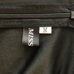 Miss Ord Black Tiered Ruffle Sheer Bell Sleeve Chiffon Top Tunic Zipper Back M Size M Photo 3