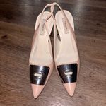 Coach  nude  Pink Slingback Heels with Gold Accent size 7/B Photo 1