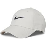 Nike  Unstructured Club Swoosh Cap in Light Bone & Black S/M Unisex Hat Photo 6