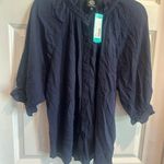 Bobeau  Navy Blue Blouse Photo 4