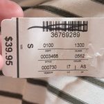 Christopher & Banks  Taupe Cream Striped Top Knot Front Floral Sequins NWT Small‎ Photo 8