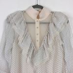 NWT We are HAH Polka Dot Lace Ruffle Swing Mini Dress Small Fairy Coquette Chic Black Photo 4