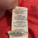 Lucky Brand  coral embroidered peasant blouse Photo 5