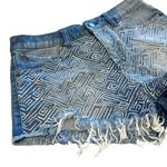 Volcom Women’s Jeans 1991 cut off geometric print denim shorts Photo 1