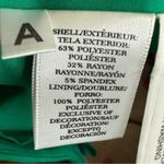 Ann Taylor NWOT  Size 12 Kelly Green V-Neck Sheath Midi Dress Wedding Career Work Photo 4