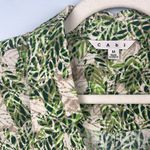 CAbi #280 medium leaf print faux wrap dress Photo 4