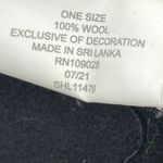 C&C California  Women's Black Braided Bow 100% Wool Round Felt Bucket Hat OS Photo 3