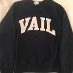 Vail Crewneck Sweatshirt Blue Size M Photo 0