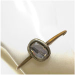 WHM rhinestone silver brass open cuff bracelet Photo 10