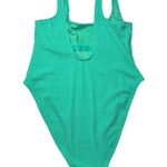 Xhilaration Bright Green Juniors' Textured One Piece Swimsuit Swimwear Size XL Photo 3