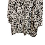 Lane Bryant Black White Floral Open Front Tunic Kimono Cardigan Size 22/24 Photo 3