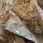 Vintage 70s Nilani floral gold metallic midi skirt with pockets high rise sz 10 Photo 5