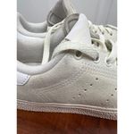 Adidas  Stan Smith Ivory Off White Suede LaceUp Logo Sneakers Size US 7 Photo 5