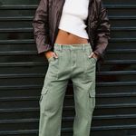 Princess Polly Pawley Green Relaxed Fit Straight Leg Cargo Pants 4 Photo 6