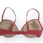 La Blanca ᯾ Whipstich Grommet Detailed Underwire Cup Bikini Top ᯾ Red ᯾ Large Photo 3