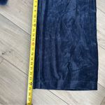 Madewell Texture & Thread Velvet Navy Blue Corduroy High Rise Wide Leg Pants M Photo 8