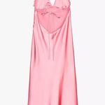 ZARA  Maxi dress Pink Satin ruffle bodycon party wedding summer evening Photo 10