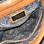 Urban Expression Urban Expressions Elegant Tan vegan Leather saddle style Shoulder Bag Photo 6